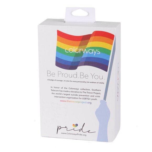 Colorways Rainbow Wireless Portable Speaker Bluetooth White Lightweight Pride - Picture 2 of 3